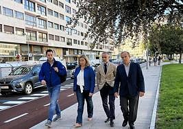 Inauguración del nuevo tramo del carril bici este miércoles.