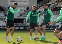 Imagen de un entrenamiento del Burgos CF.