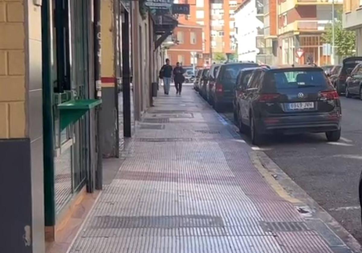 Lugar donde ocurrieron los hechos en la calle Juan Ramón Jiménez de Miranda de Ebro