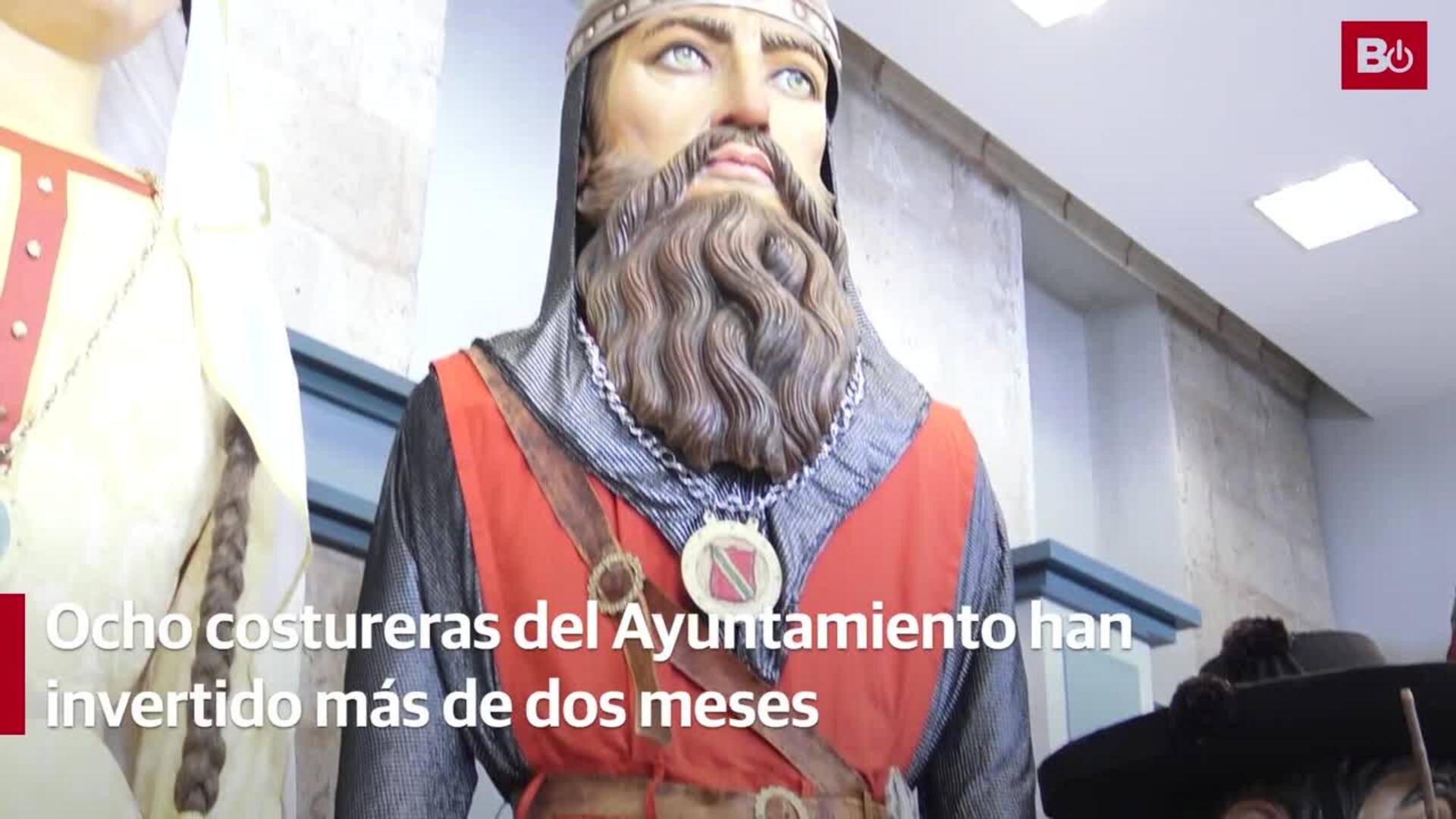 Los gigantones del Cid y Doña Jimena estrenarán trajes en el Burgos Cidiano