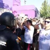 Más de un centenar de aficionados se reúnen antes del derbi entre el Valladolid y el Burgos