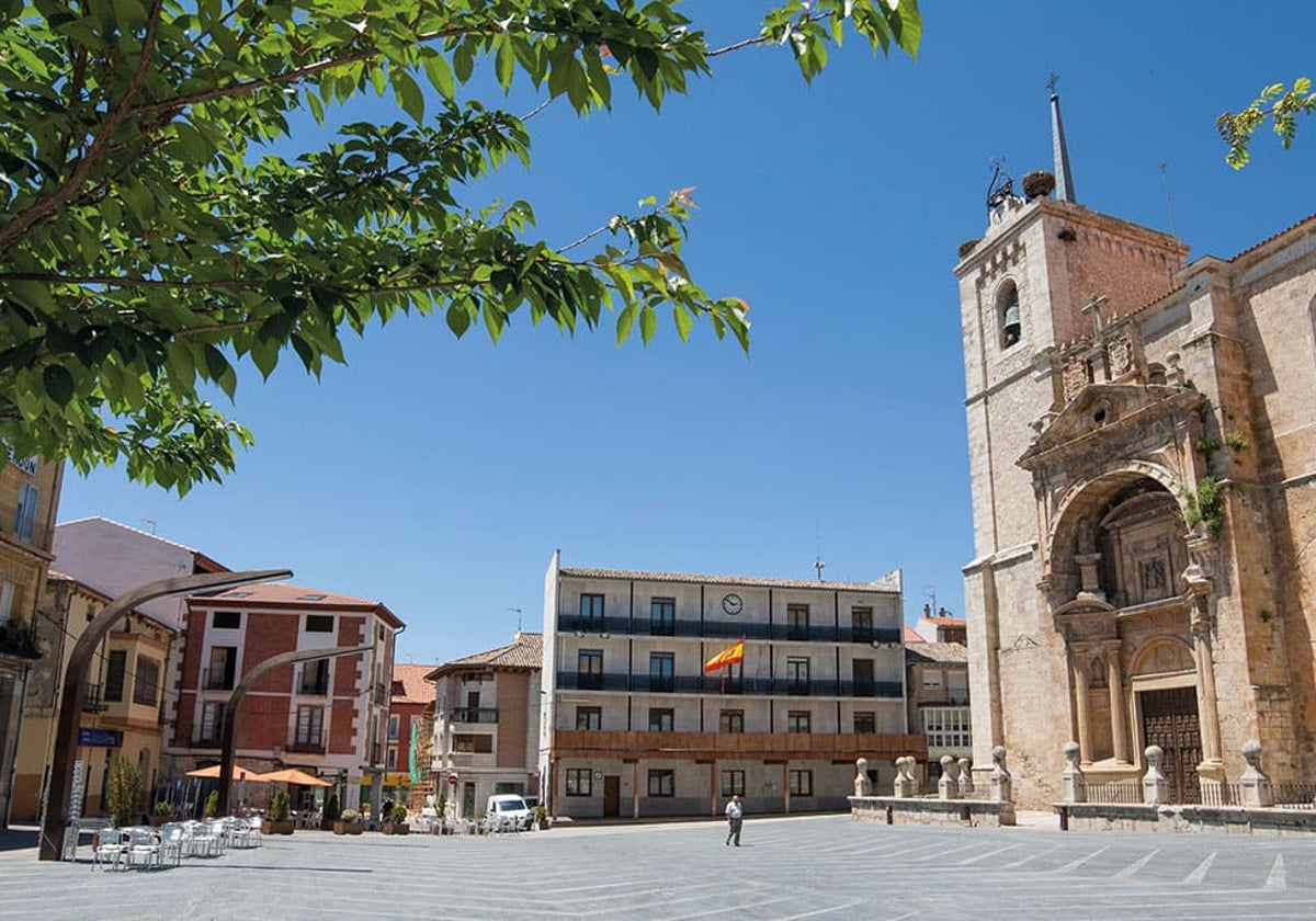 La plaza Mayor de Roa