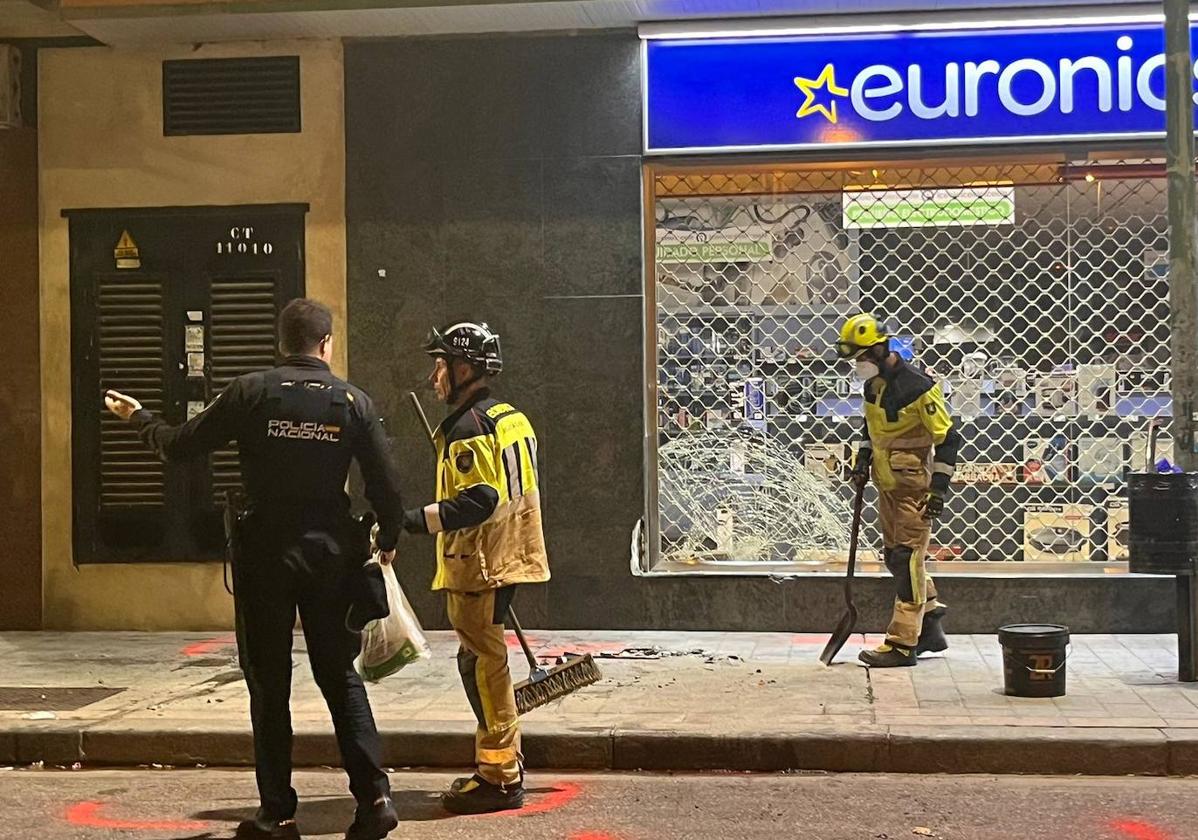 Lugar del atropello en Aranda de Duero.