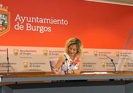 La edil del PSOE Blanca Carpintero.