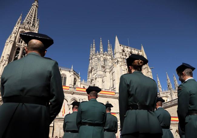 Acto de la Guardia Civil en el día de su patrona en Burgos.