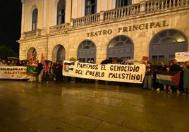 Manifestación en apoyo del pueblo palestino este martes por la tarde en Burgos