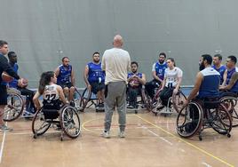 Imagen del entrenamiento de esta semana del conjunto burgalés.