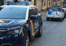 Imagen de archivo de vehículos de la Policía Nacional y Policía Local de Segovia.