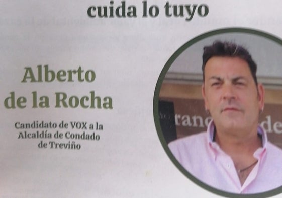 Alberto de la Rocha dimite como coordinador de Vox en Treviño