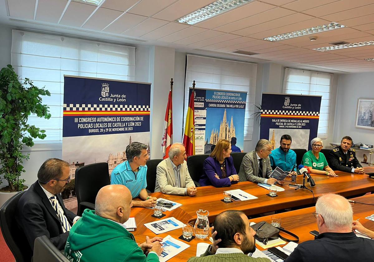 Presentación del III Congreso Autonómico de Coordinación de Policía Local en Castilla y León.