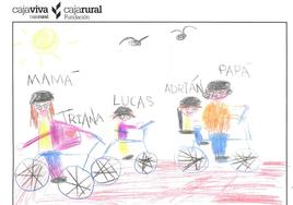 Dibujo ganador 'Semana Movilidad', de Lucas Cortés