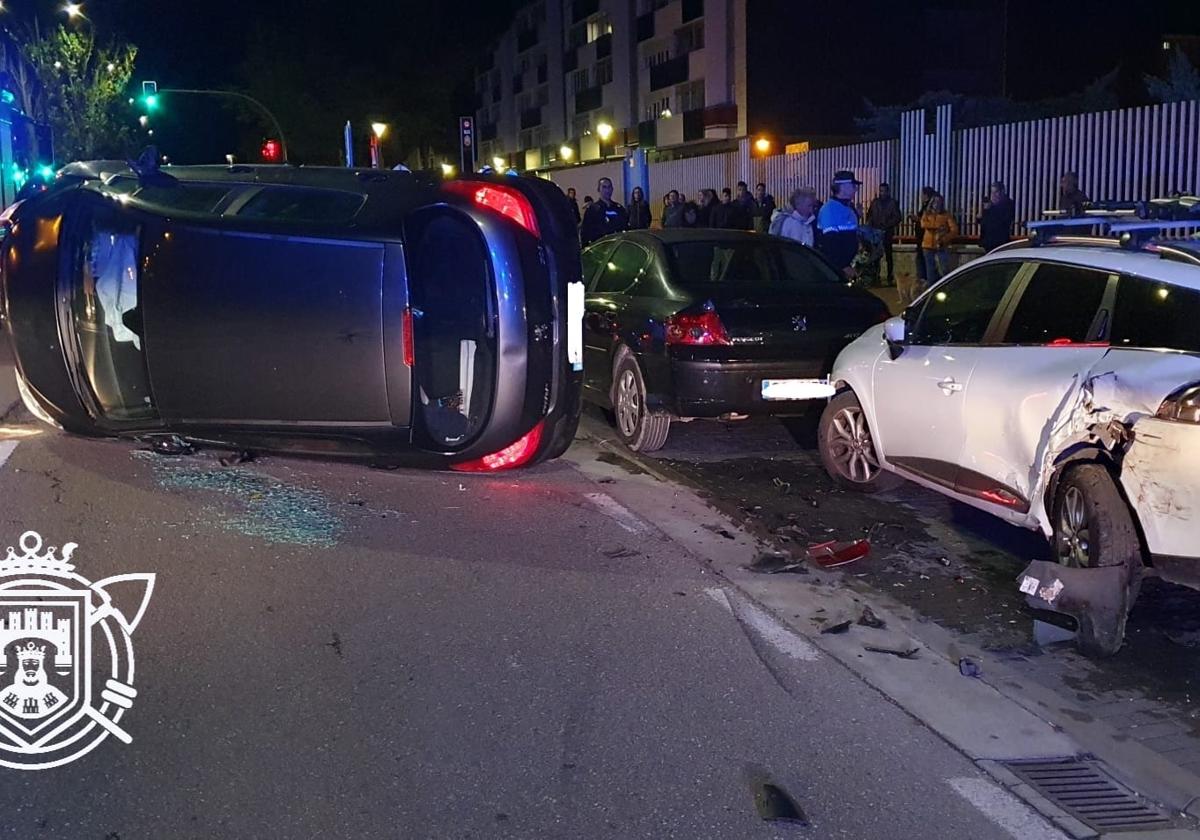 Así quedaba el vehículo tras el accidente.