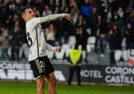 Matos celebra su gol ante el Real Zaragoza.