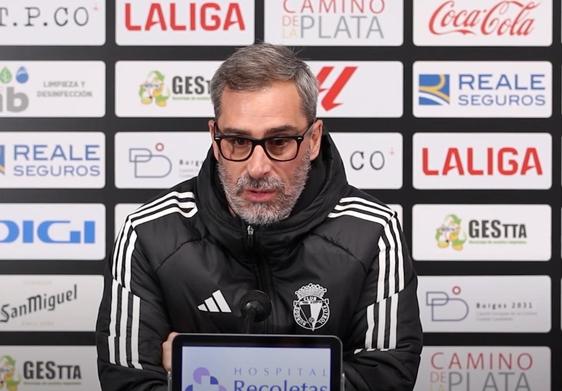 Jon Pérez Bolo en la sala de prensa de El Plantío.