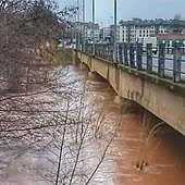 El Arlanza activa las alarmas tras el paso del temporal