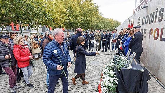 Burgos rinde homenaje a los dos agentes asesinados por la banda terrorista GRAPO hace 40 años