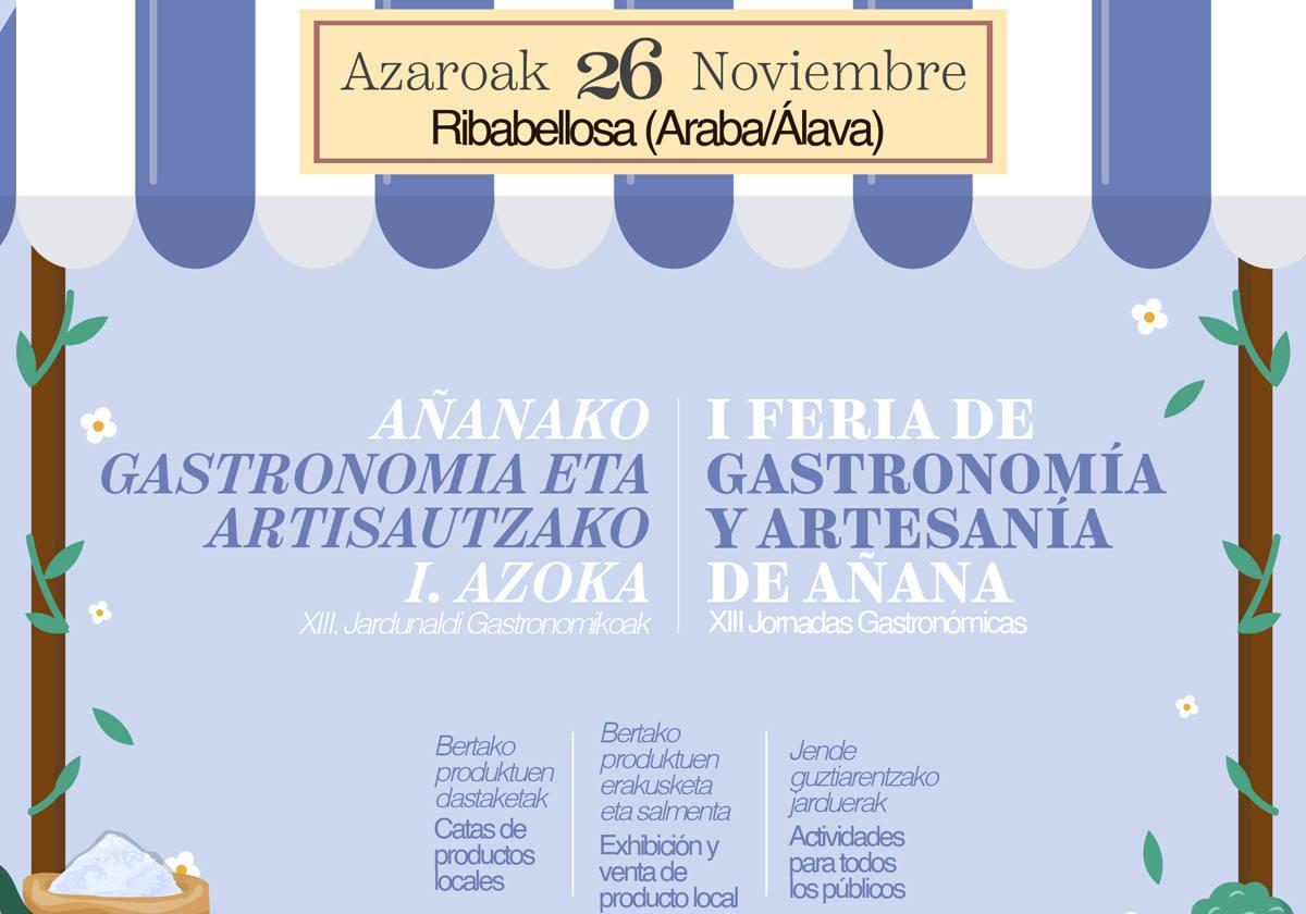 Los días 25 y 26 de noviembre se celebra la XIII Edición de la Jornadas Gastronómicas de la Cuadrilla de Añana