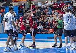 Imagen del encuentro que enfrentó al UBU San Pablo Burgos y BM Alcobendas.