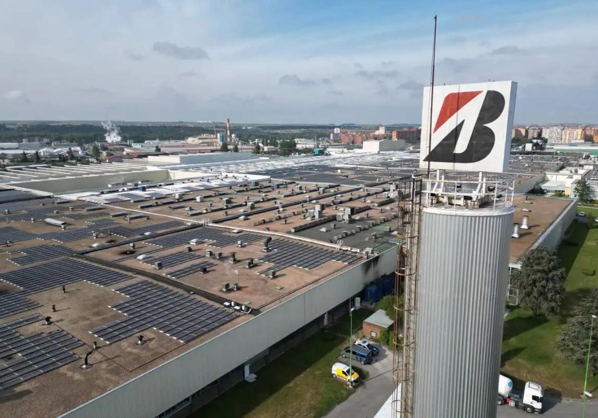 Imagen aérea de la fábrica de Bridgestone Burgos.