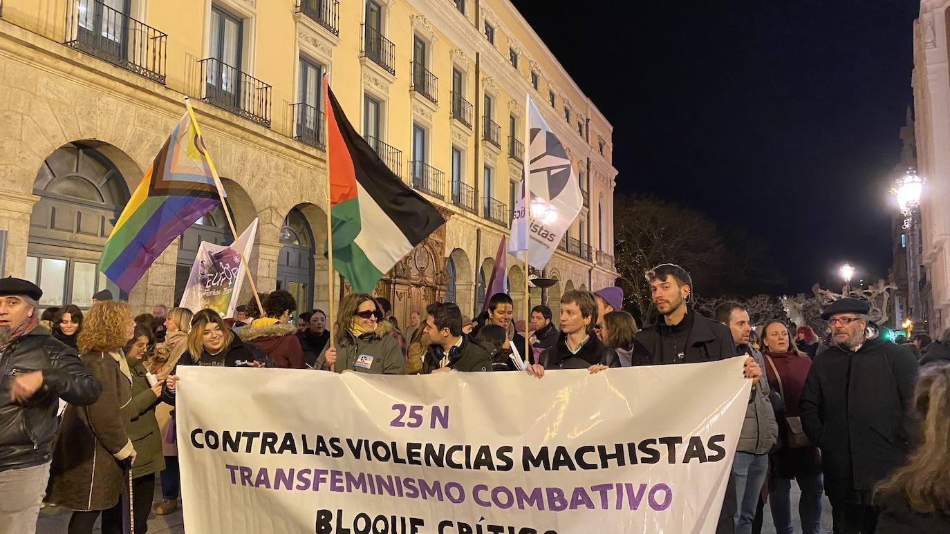 La manifestación del 25-N en Burgos, en imágenes