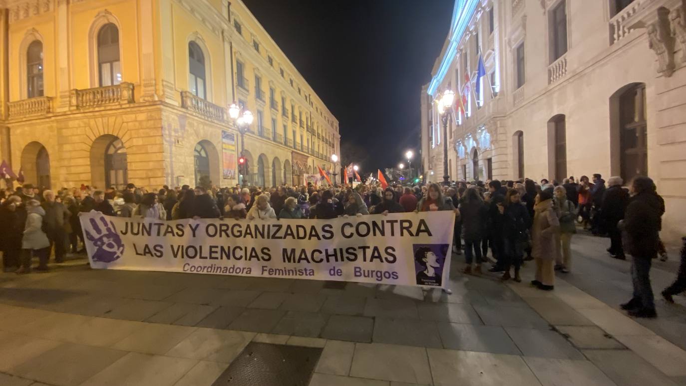 La manifestación del 25-N en Burgos, en imágenes