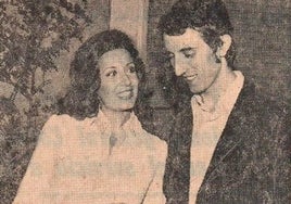 Concha Velasco y Miguel Moreno, en una foto de Villafranca en La Voz de Castilla.