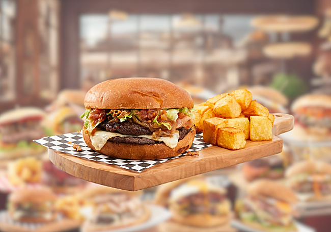 El hamburguesa 'Premium' del restaurante burgalés 'El Industrial'