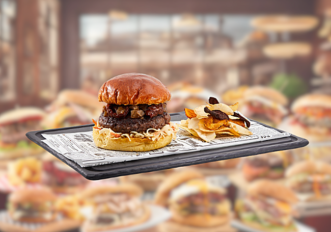 La hamburguesa 'Rimbombin' del restaurante burgalés 'Rimbombin'