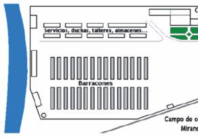 Plano del campo de Miranda.
