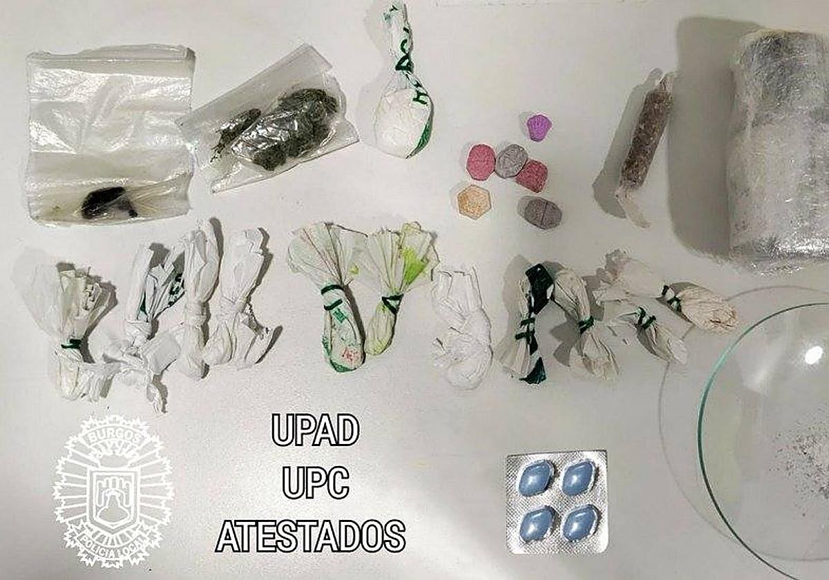 Drogas incautadas por la Policía Local de Burgos
