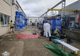 Accidente con productos químicos en una fábrica de Burgos.