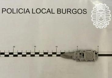 Intervenida un arma blanca que portaba un joven de 16 años en Burgos