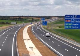 Tramo de la A-11, la autovía del Duero.