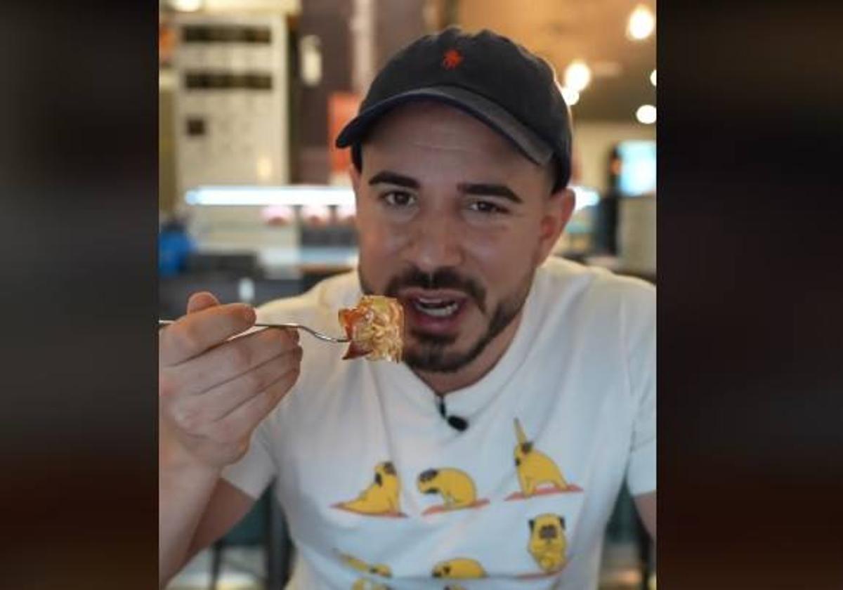 El influencer 'Cenando con Pablo' en Burgos.