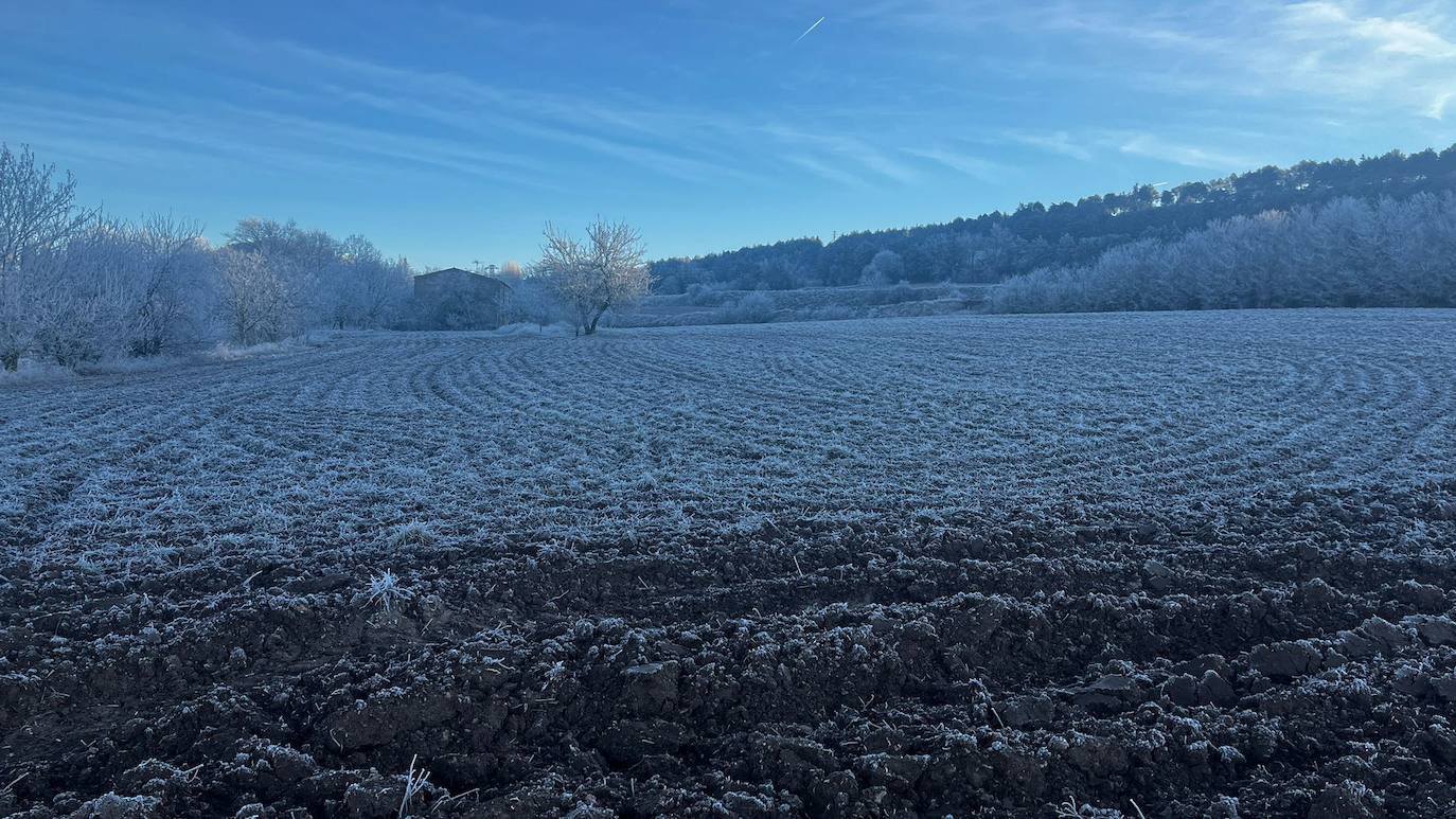 Burgos despierta blanca con una nueva cencellada