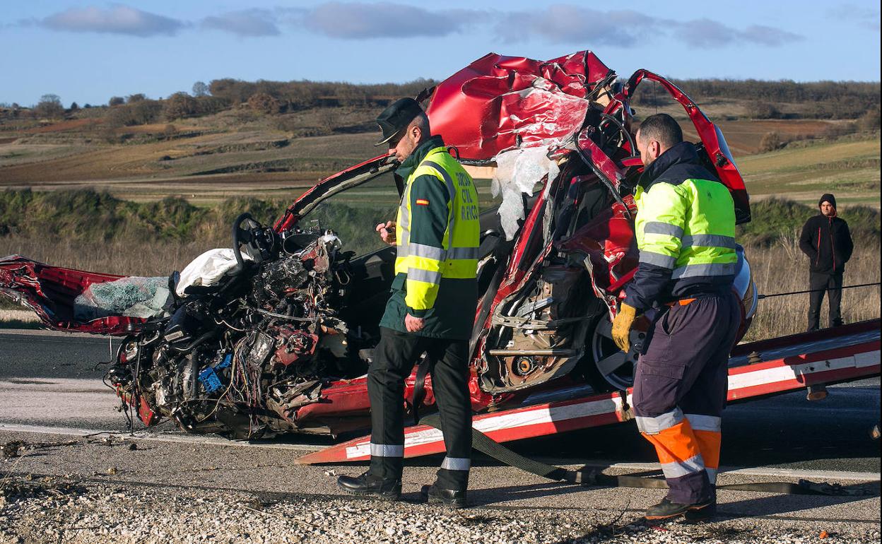 Imagen del accidente mortal ocurrido este lunes en San Medel.