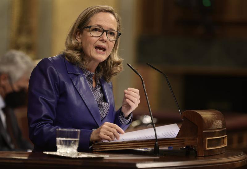 La vicepresidenta económica, Nadia Calviño. 