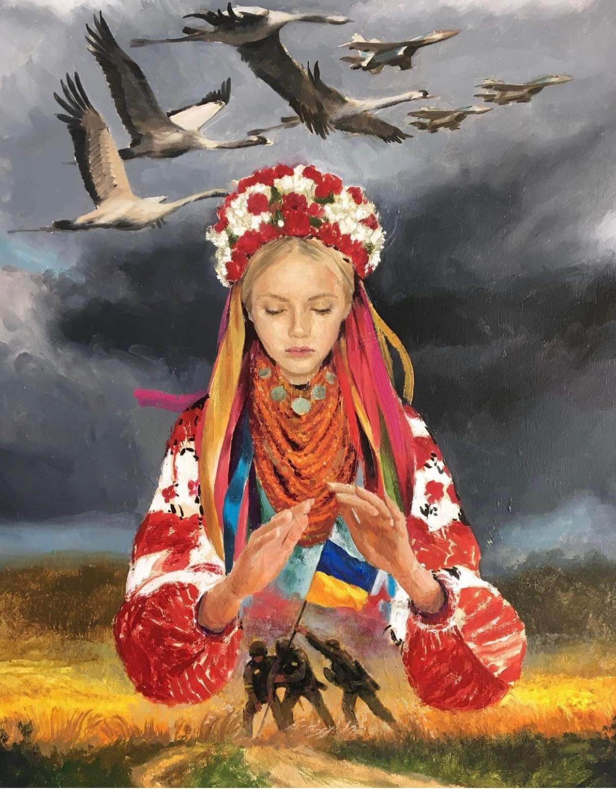 Fotos: Artistas ucranianos exponen en la Biblioteca Miguel de Cervantes de Burgos