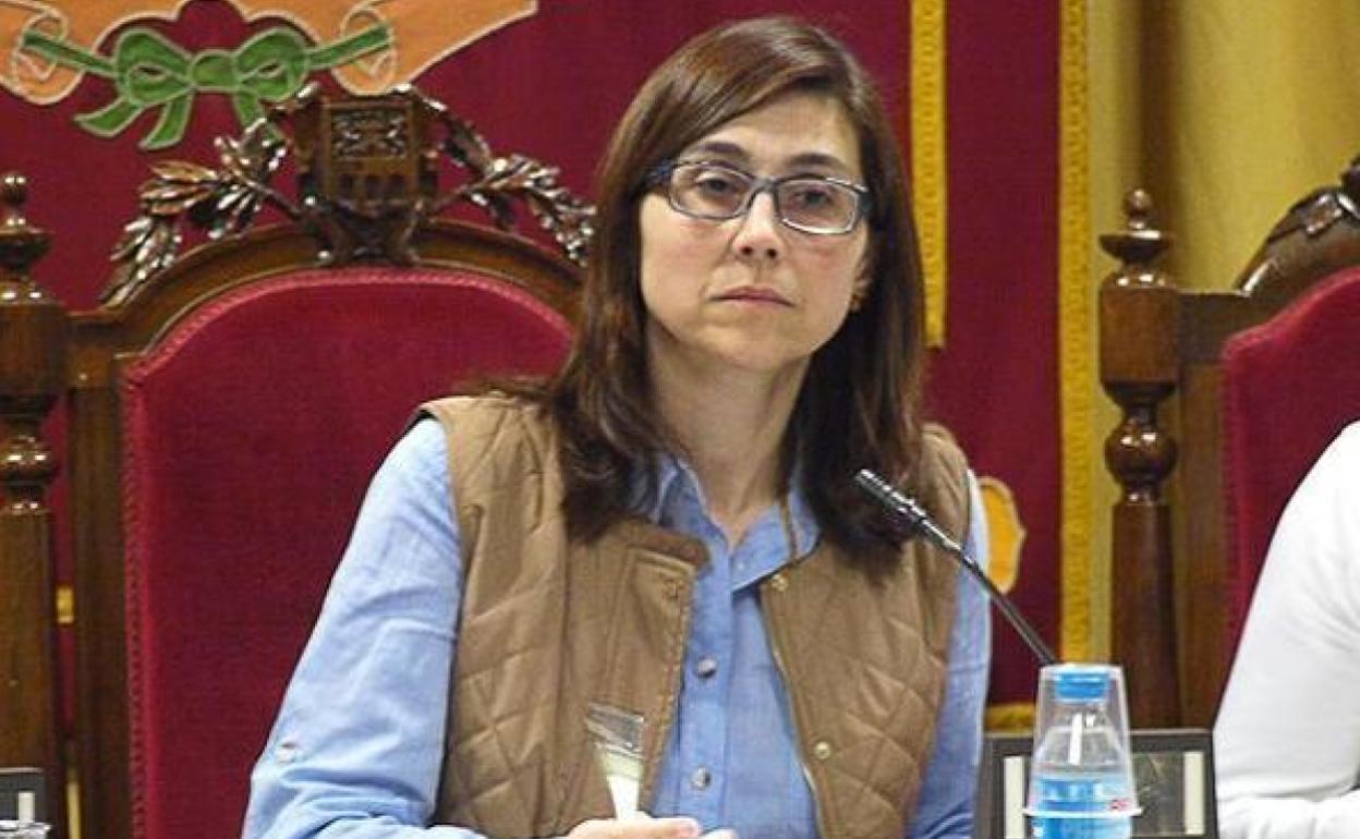 Raquel González, alcaldesa de Aranda. 