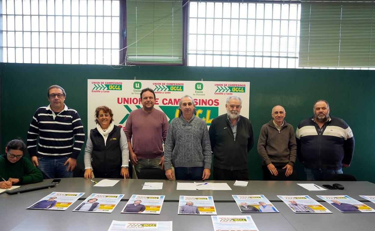 Presentación de la candidatura de UCCL esta mañana en Valladolid. 