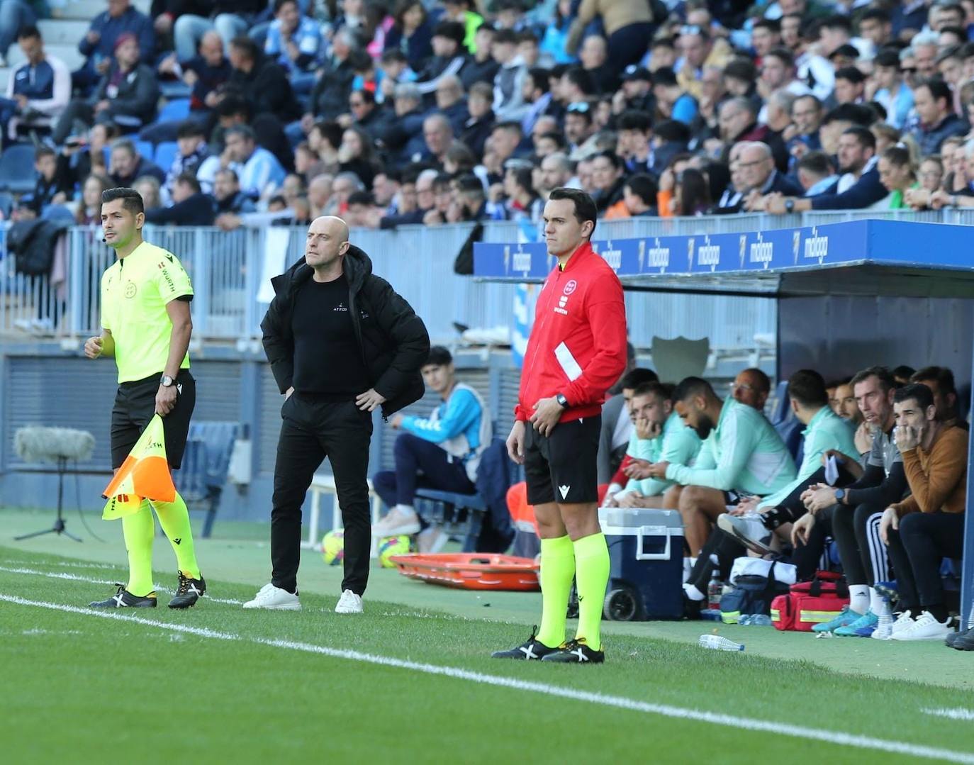 Imágenes del empate entre el Málaga CF y el Burgos CF disputado en La Rosaleda