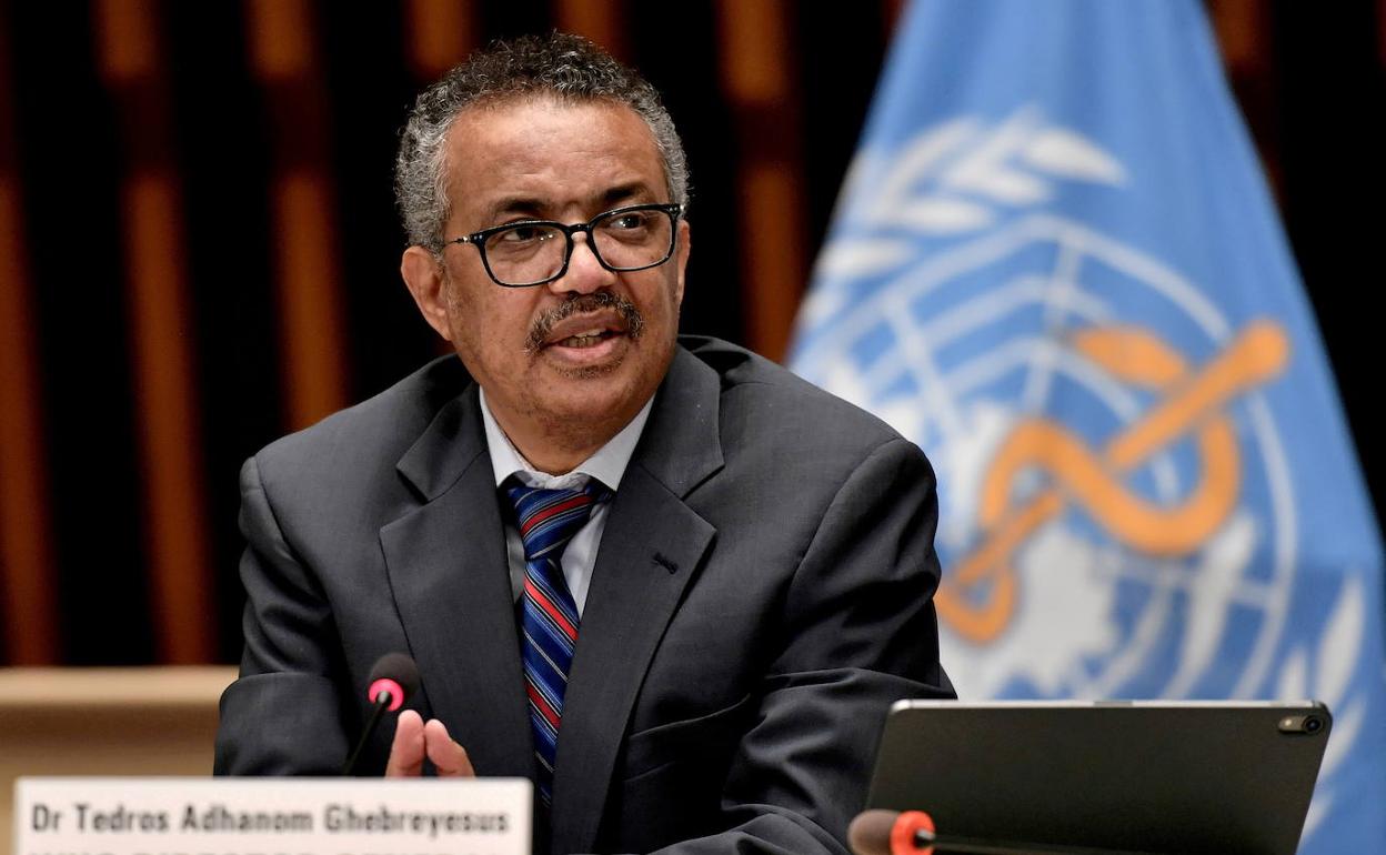 El director general de la OMS, Tedros Adhanom Ghebreyesus.