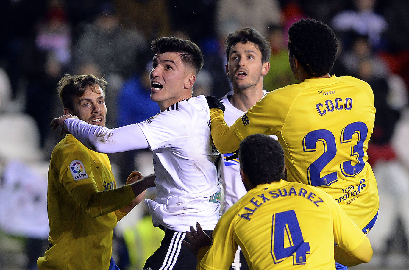 Imágenes del empate entre el Burgos CF y la UD Las Palmas este lunes en El Plantío