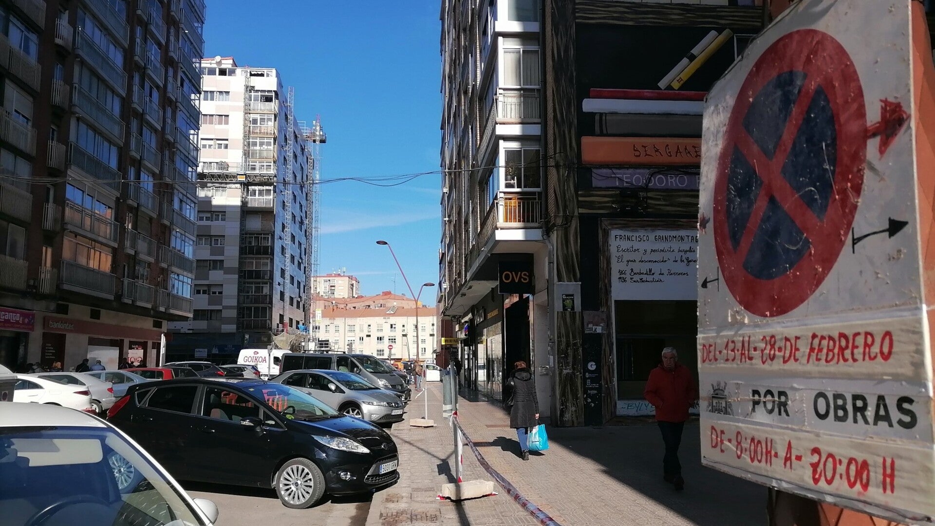 Cuatro aparcamientos de Burgos cerrados por obras