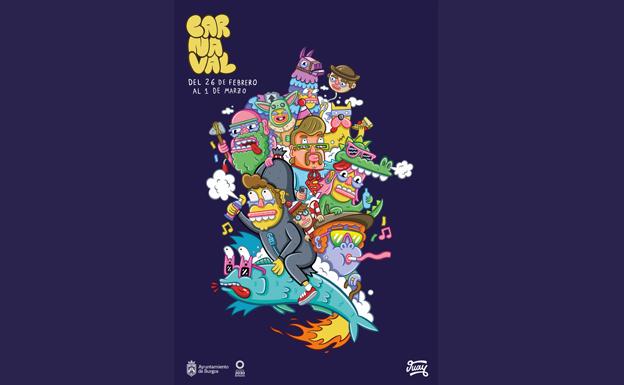 Cartel del Carnaval de Burgos 2023. 