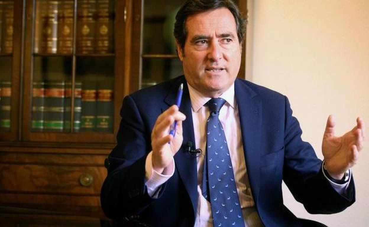 El presidente de la CEOE, Antonio Garamendi.