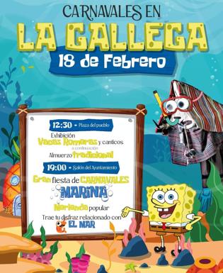 Programa del Carnaval de La Gallega. 