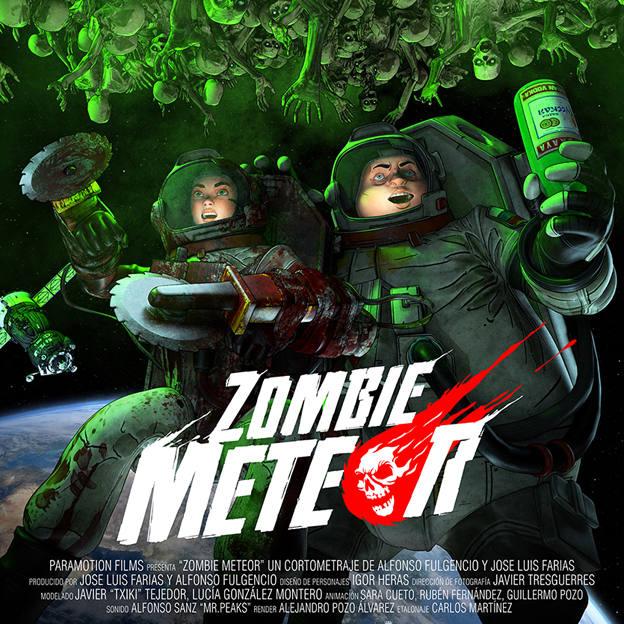 Cartel de Zombie Meteor. 