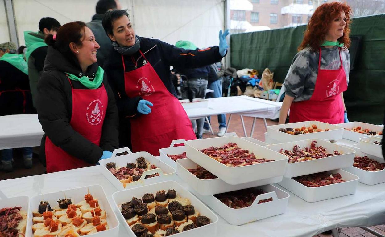 Fiesta de la Cecina el pasado mes de febrero en San Pedro de la Fuente.