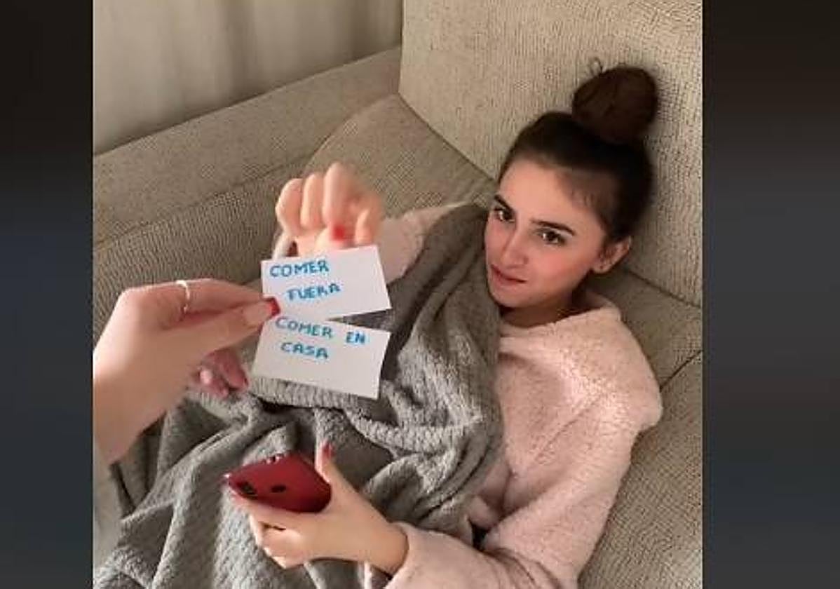 Vídeo viral de Tiktok hecho por una usuaria de Burgos.